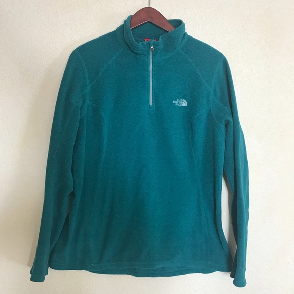 The North Face Quarter ZIP Fleece XL/ Teal - Picture 1 of 5